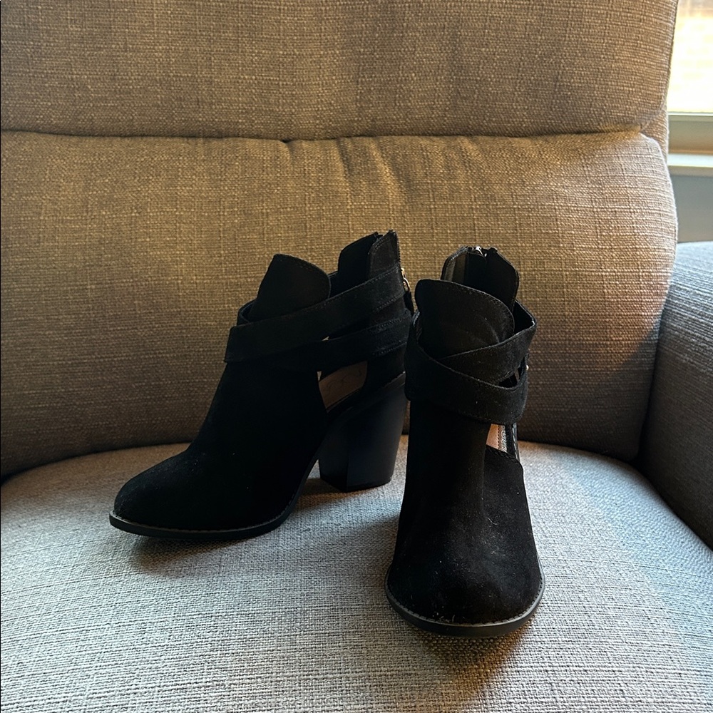 Sugar Black Ankle Booties